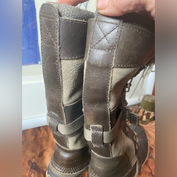 SOREL Carly Conquest I leather duck  boots waterproof size 7 - Picture 6 of 14